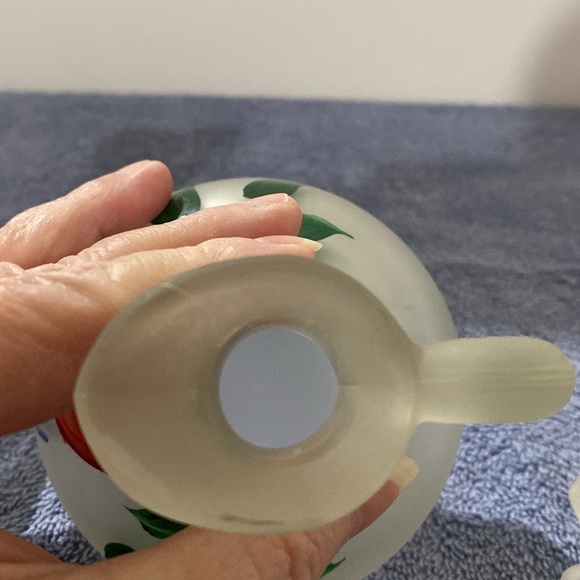 Frosted Glass Vinegar and Oil Decanters - Picture 7 of 11